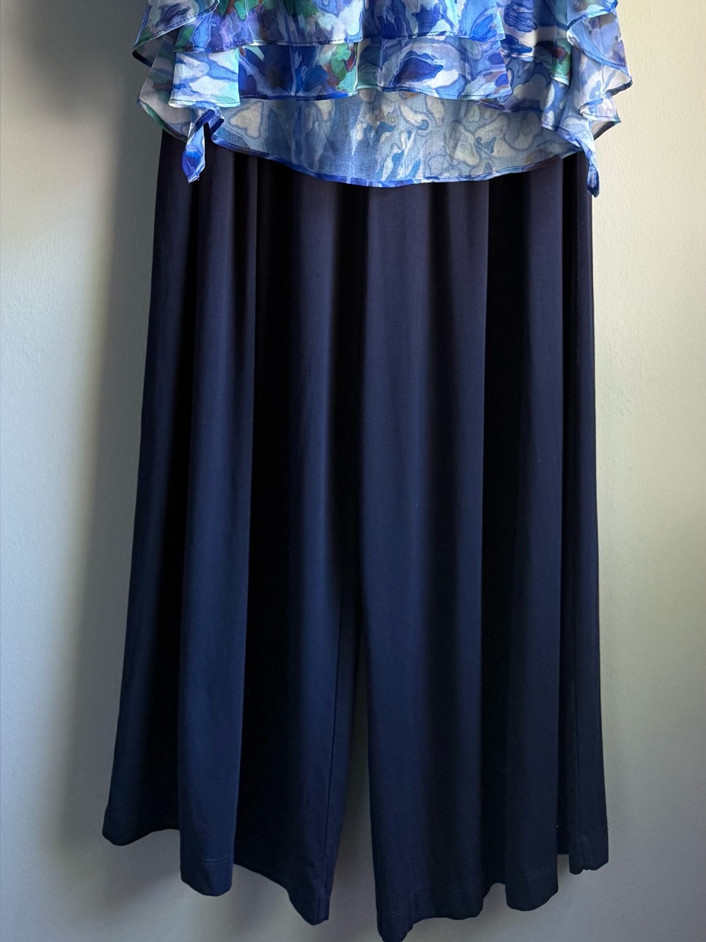 J. McLaughlin Navy Wide-Leg Pants Super Soft Modal Blend Size XS - 4th of July - Picture 9 of 13